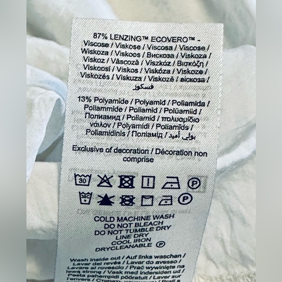 Women’s Crop White Blouse Size L - Picture 11 of 11